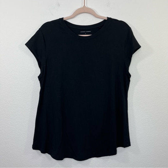 Universal Standard Ashely Cap Sleeve Tee Black size 14/16 - Picture 2 of 9